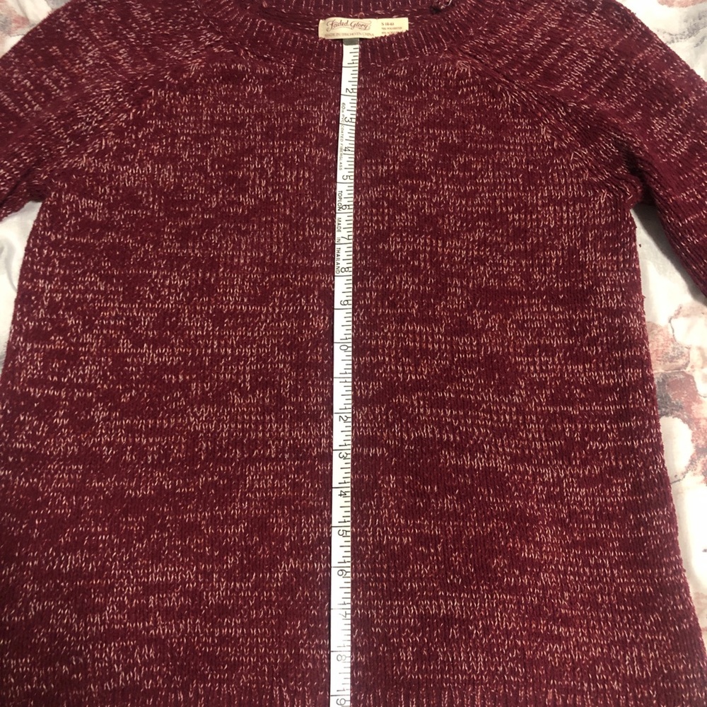 Sweater by Faded Glory - burgundy